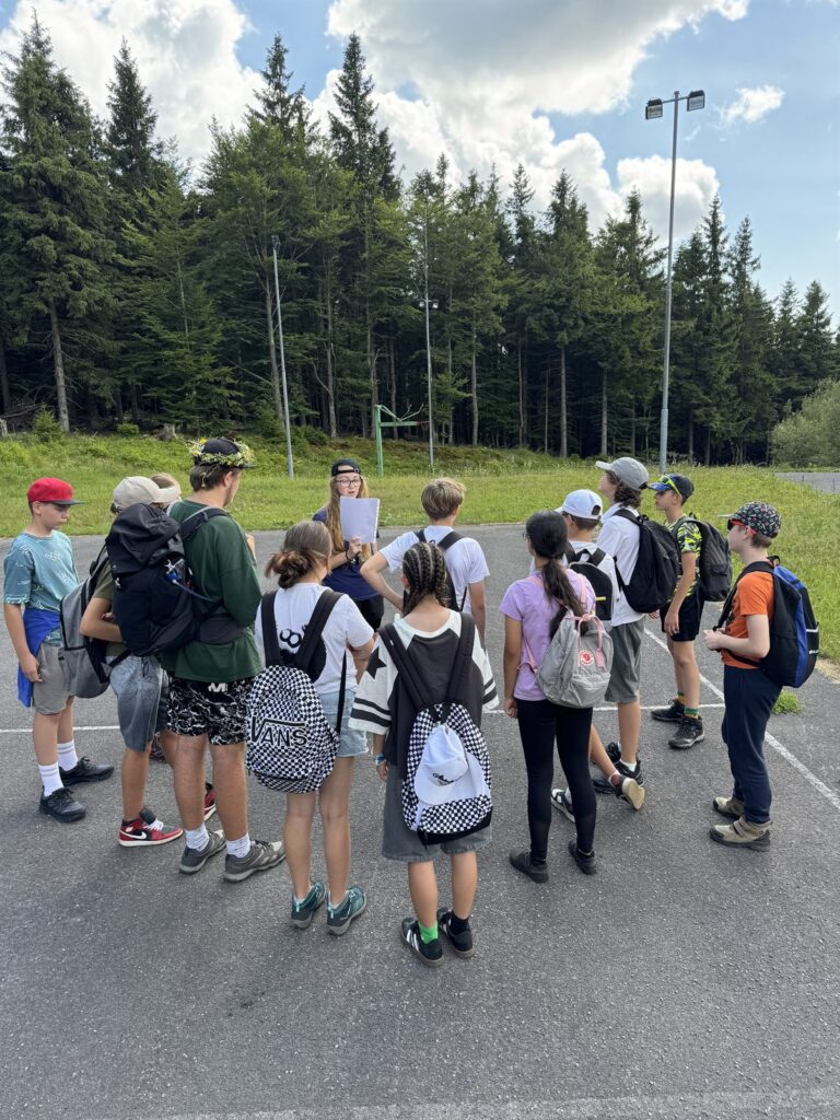 Žiaci na turistickom kurze